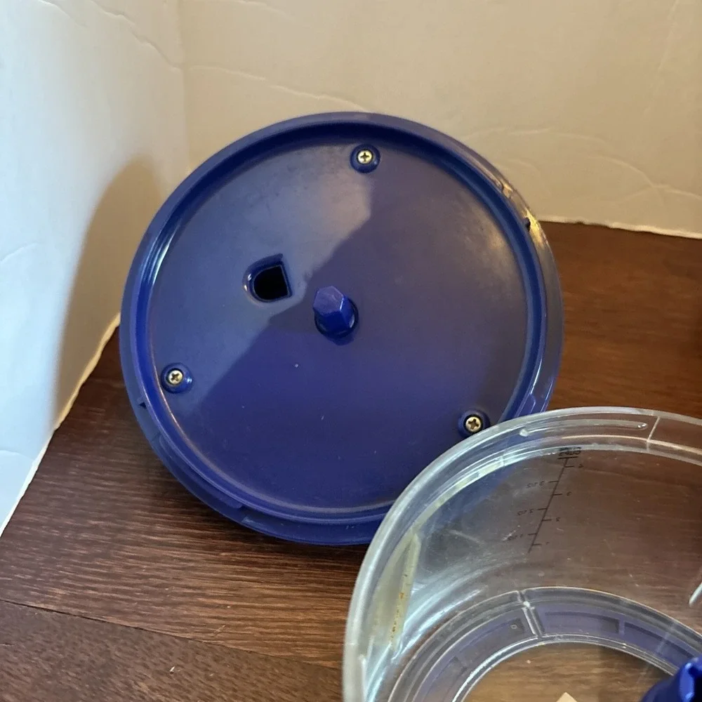 Tupperware Quick Chef Food Processor Chopper Blender Mixer Blue 4 Cups